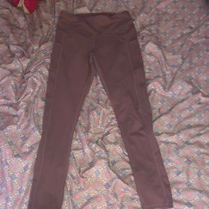 purple leggings for active wear size medium in women’s
